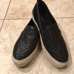 Nine West Black Leather Sneaker